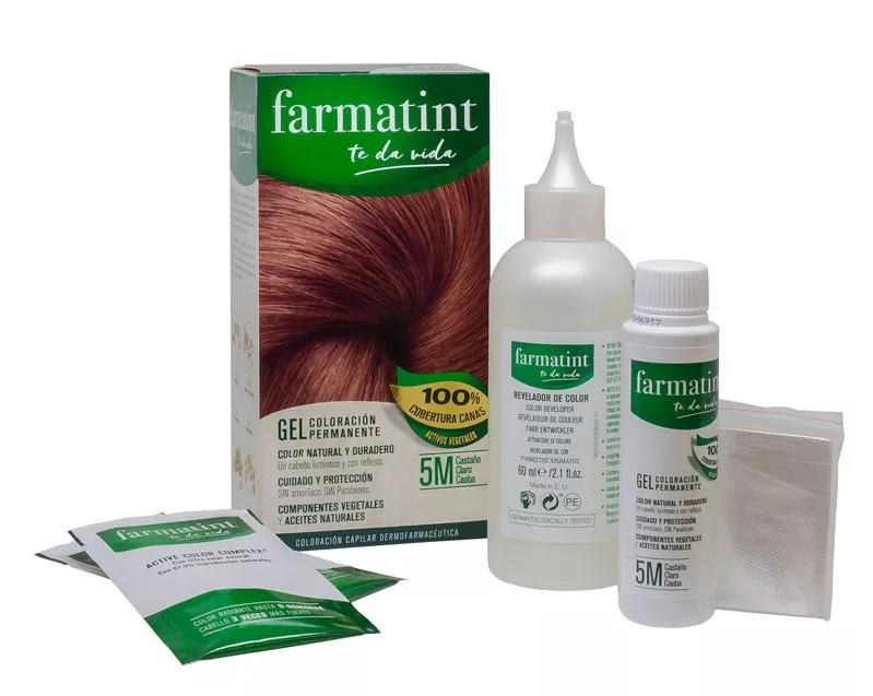 Farmatint gel Coloração Permanente 5M Castanho Claro Caoba