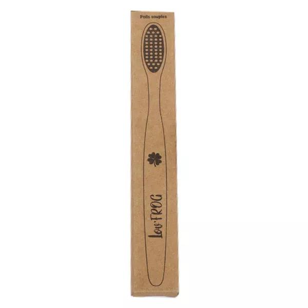 Lov'FROG Cepillo de Dientes Infantil de Bambú con Carbón Activo Motivo Trébol