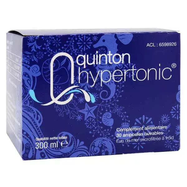 Quinton Hypertonic 30 ampollas