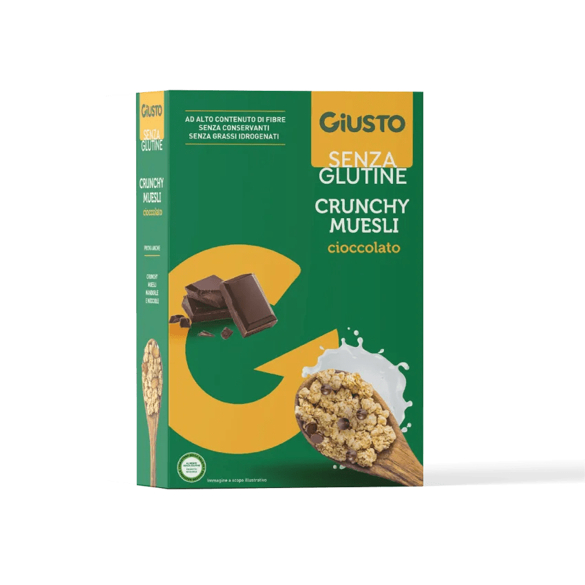 Giusto Crunchy Muesli Avena E Cioccolato Senza Glutine 375G