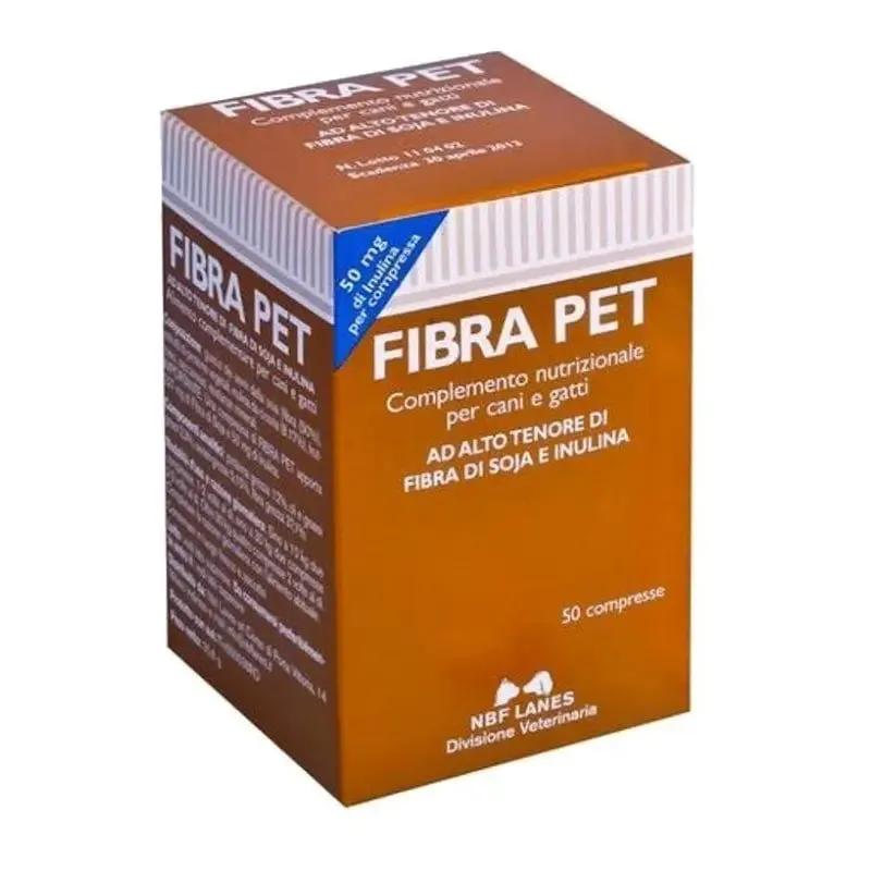 Nbf Lanes Fibra Pet Integratore di Fibre Cani E Gatti 50 Compresse