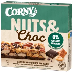 Corny Nuts&amp;Choc Almond Bar with Dark Chocolate No Added Sugar 3x32 gr