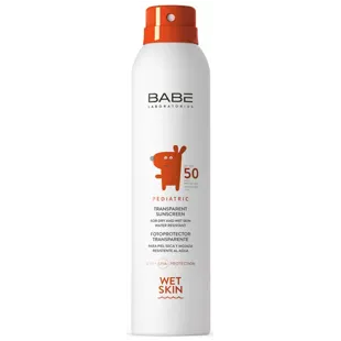 Babé Pediatric Transparent Sunscreen Wet Skin SPF50 200ml