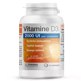 3C Pharma Vitamine D3 30 comprimés