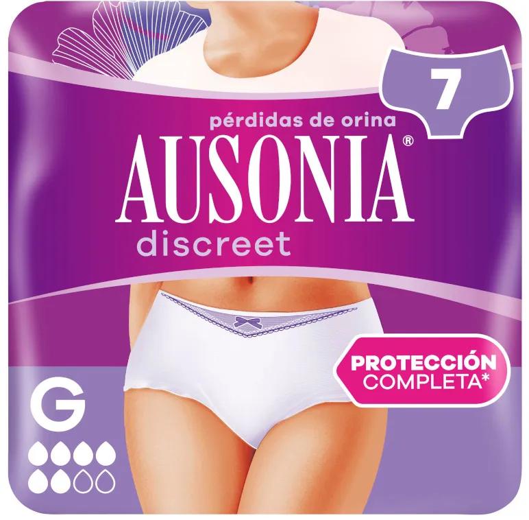 Ausonia Pantalon Discret Normal Taille Basse T.G 7 Unités