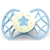 Nuvita Reflektierender Schnuller mit symmetrischem Sauger +0m Blue Star