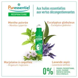 Puressentiel Respiratoire Roller Sinus Express Bio 5ml