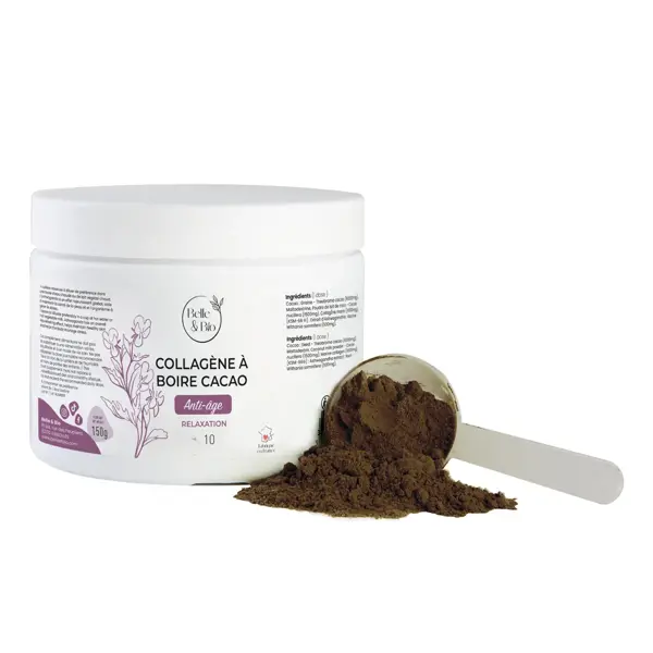 Belle & Bio Anti Age Collagene Marino da Bere Cacao 150g