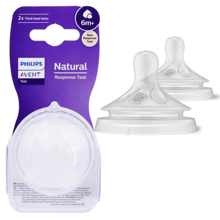 Avent Tettarella Natural Per Liquidi Densi Flusso 6 + 6Mesi 2 Pezzi