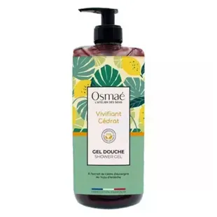 Osmaé Gel Douche Surgras Bio Vivifiant Cédrat Flacon Pompe 1L
