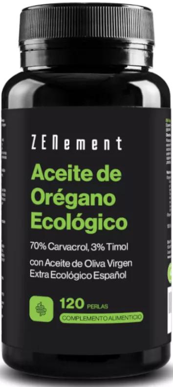 ZENement Olio Di Origano Biologico + Olio Extra Vergine Di Oliva Biologico Spagnolo 120 Perle