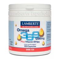 Lamberts Omega 3,6,9 1200mg más Vitamina D3 5µg 120 Comprimidos