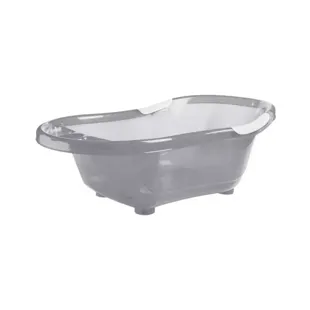 dBb Remond Vaschetta con Tappo per lo Scarico e Impugnatura Anti - Scivolo Grigio Glitterato Translucido