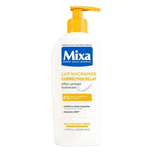 Mixa Lozione Corpo Idratante per pelli secche e spente (Niacinamide, Vit C) 250 ml