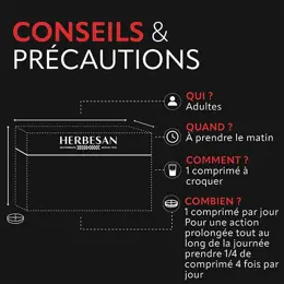 Herbesan Fatigue, Défense, Energie Complexe Boost - Cure de 30 jours