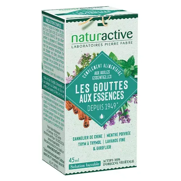 Naturactive Les Gouttes aux Essences Complemento Alimenticio Aceites Esenciales 45ml