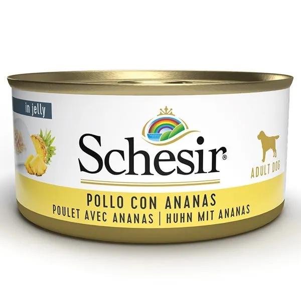 Schesir Pollo Con Ananas Cibo Umido Cani Adulti Lattina 150 G