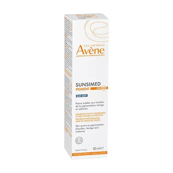 Avene Solaires Sunsimed Pigment UVB UVA Lumière Bleue DM 80ml