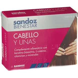 Sandoz Bienestar Cabello y Uñas 90 Cápsulas