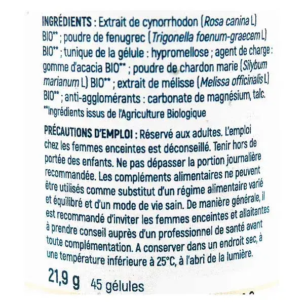 Néobulle Coup de Pouce Breastfeeding Organic 45 capsules