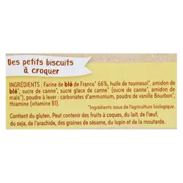 Babybio Petits Biscuits à la Vanille +12m Bio 160g