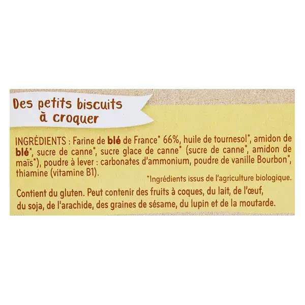 Babybio Petits Biscuits à la Vanille +12m Bio 160g