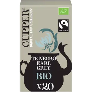Cupper Thé Noir Earl Grey BIO 20 Sachets