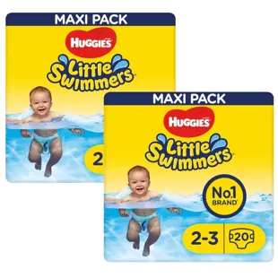 Huggies Little Swimmers Swim Diapers Size 2-3 (3-8 Kg) 2x20 Units