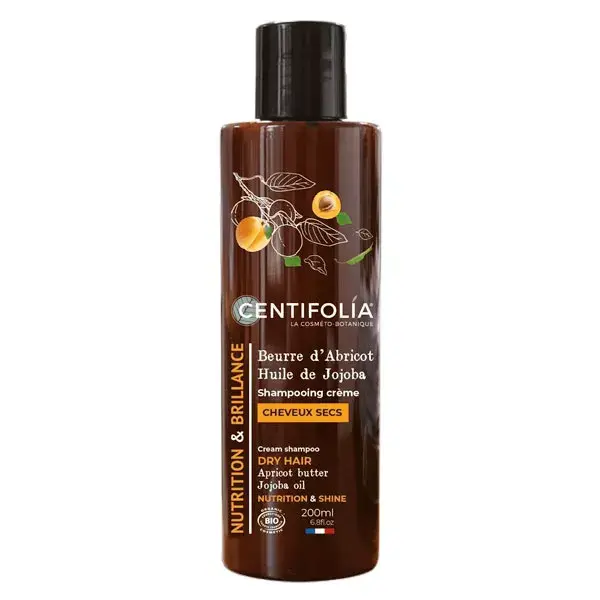 Centifolia Dry Hair Cream Shampoo Apricot Butter and Organic Jojoba Oil 200ml
