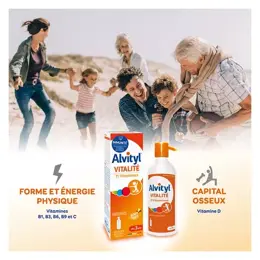 Alvityl Vitalité Solution buvable multivitaminée 11 vitamines dès 3 ans 150 ml