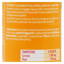 Superdiet Curcuma Thym Bio 90 gélules