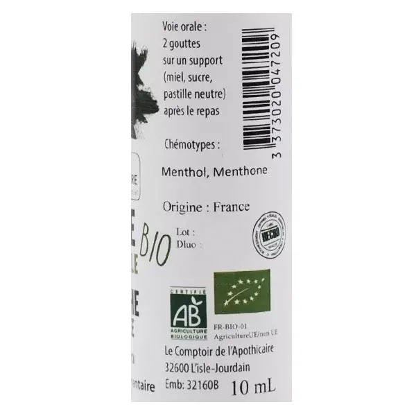 Il contatore del farmacista olio essenziale menta pepe Bio 10 ml