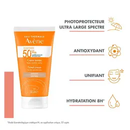 Avène Solaires Crème Teintée Anti-Lumière Bleue SPF50+ 50ml