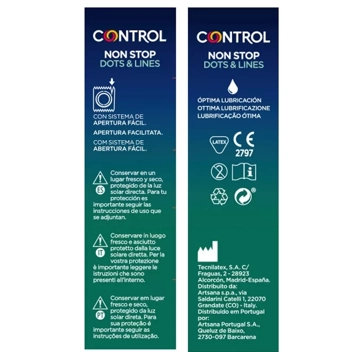 Control Preservativos Non Stop Dots & Lines 12 Uds - Atida