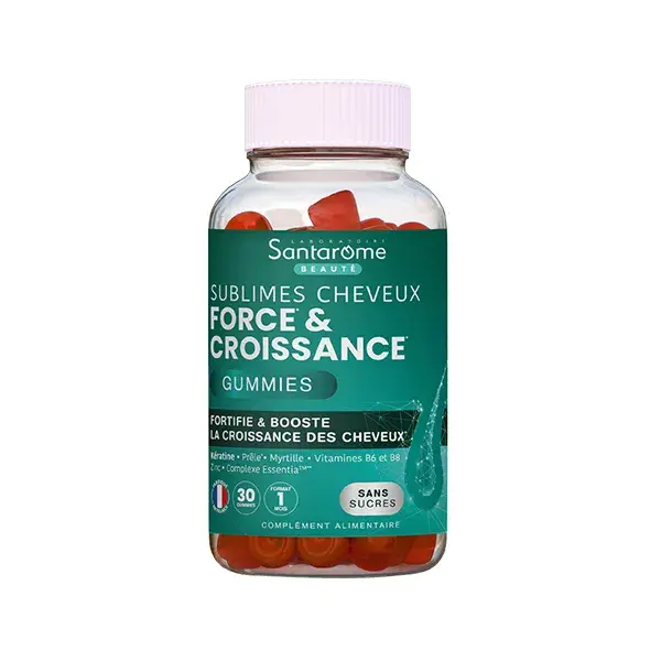 Santarome Sublimes Cheveux Force & Croissance 30 Gummies Sans sucres