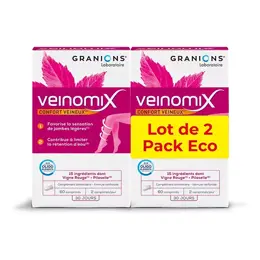 Granions Veinomix Lot de 2 x 60 comprimés