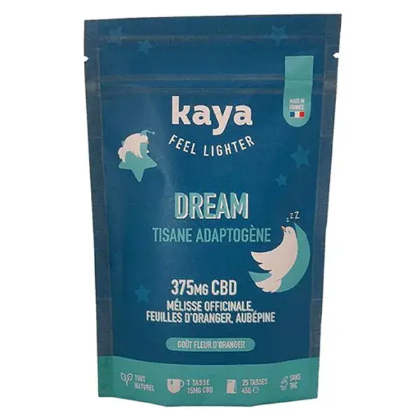 Kaya Tisane adaptogène Sommeil au CBD et plantes 45g