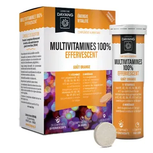 Dayang Multivitaminico Effervescente Gusto Arancia 20 compresse