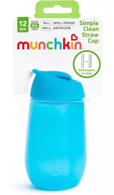 Munchkin Gobelet Simple Clean +12m 296 ml Bleu