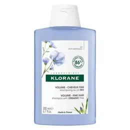 Klorane Lin Shampoing Volume Cheveux Fins Bio 200ml