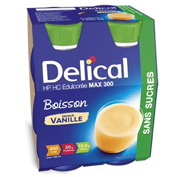 Delical HP HC Max 300 Drink without Vanilla Sugar 4 x 300ml