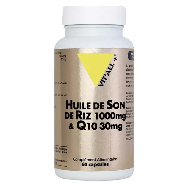 Vit'all+ HUILE DE SON DE RIZ 1000mg + Q10 30mg 60 capsules