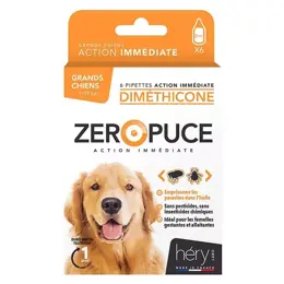 Héry Diméthicone Pipettes Chien Zéro Puce 6X2