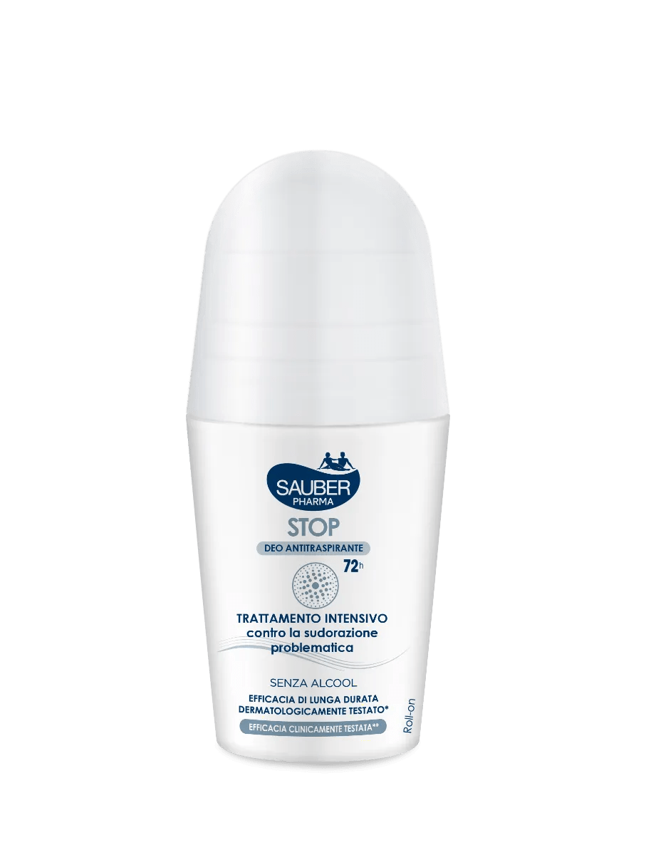 Sauber Pharma Stop Deo Antitraspirante 72h Deodorante Roll-On 50 ml