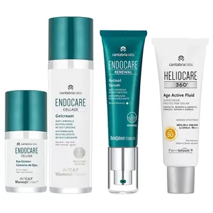 Anti-Aging-Routine für normale Haut, Mischhaut oder fettige Haut mit Anti-Schwellungen und Anti-Falten-Kontur