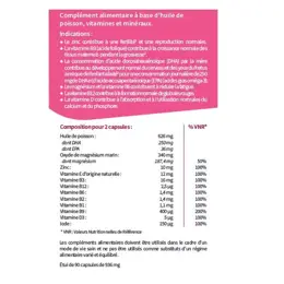 Codifra Normalite 1000 Grossesse B9-Magnésium-Oméga-3 90 capsules