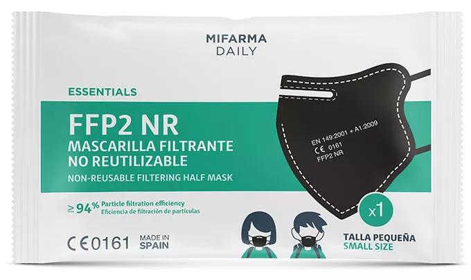 Mascarilla Filtrante FFP2 NR Infantil Negra Mifarma Daily 1 ud