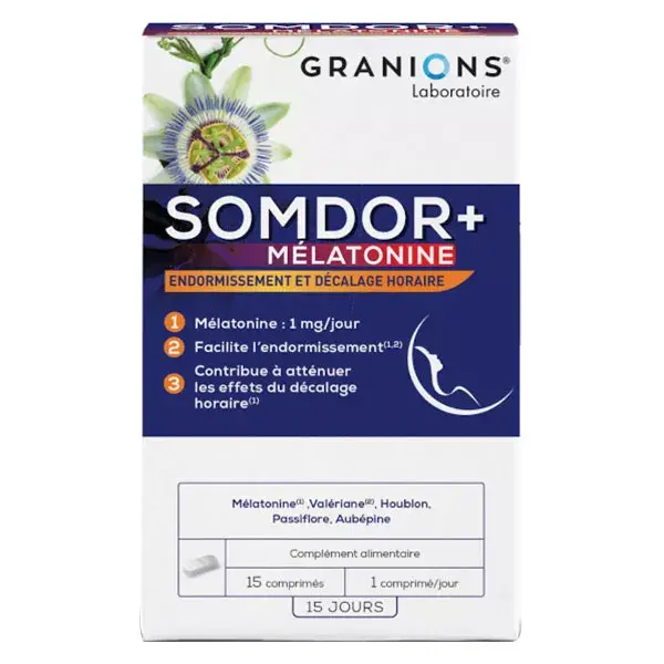 Granions Somdor + tabletas de melatonina 15