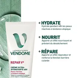 Laboratoires Vendôme - Crème Ultra-Hydratante 48H REPARV+ 250mL