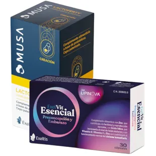 Exelvit Essential 30 Capsules + Musa Lactoferty Fertility 30 Capsules